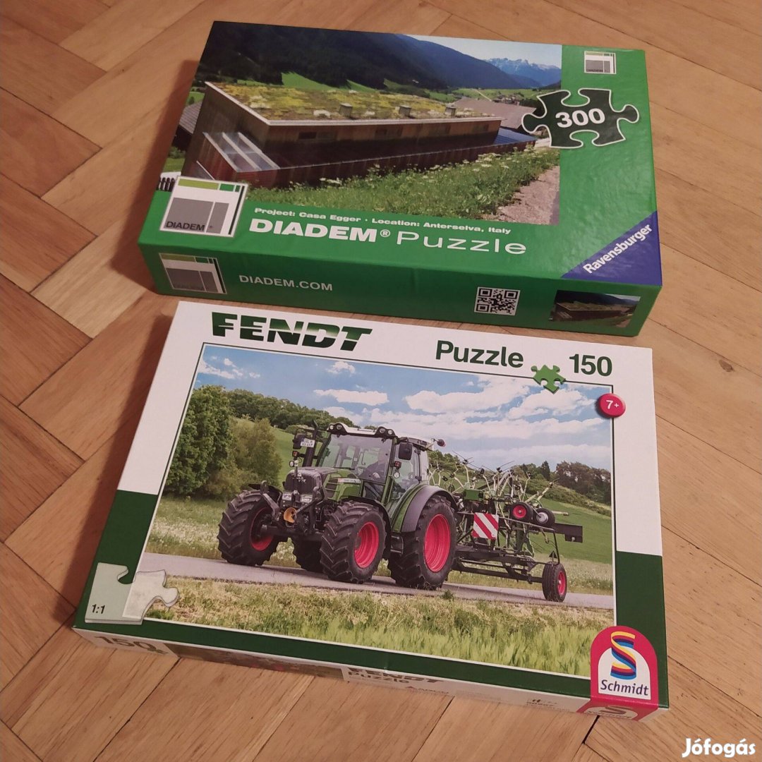 Puzzle kirakó játék traktor és ház 2 doboz