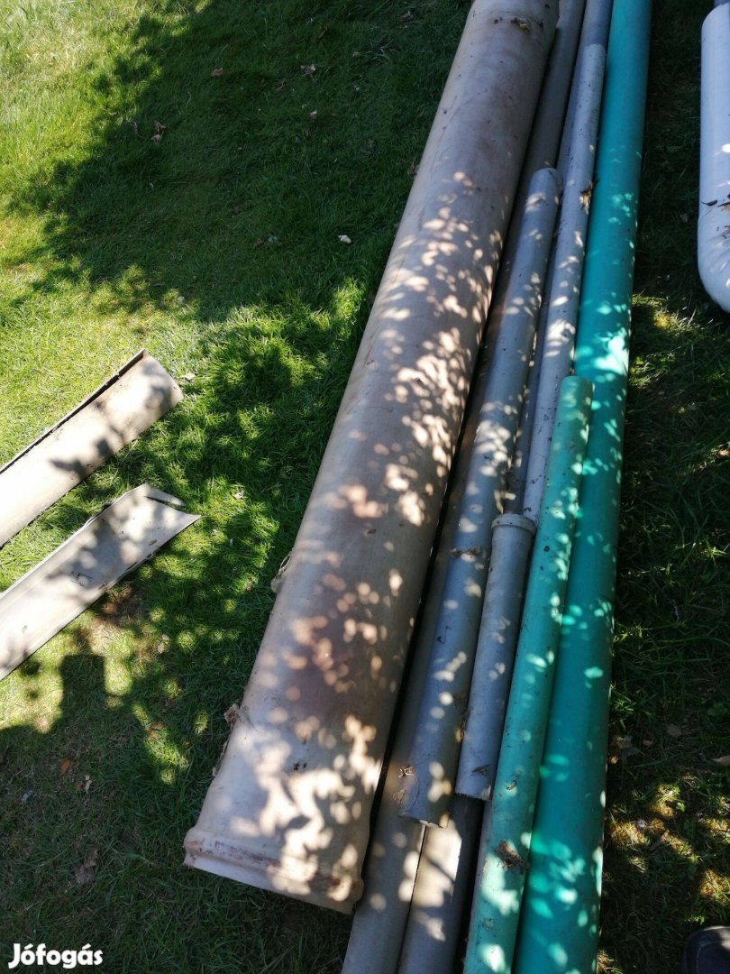 Pvc cső zöld - 6,3 cm átmérővel