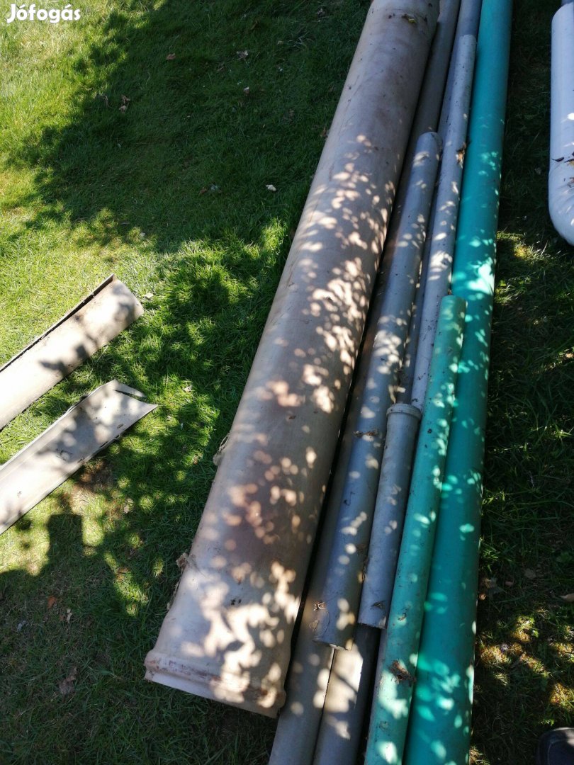 Pvc cső zöld - 6,3 cm átmérővel