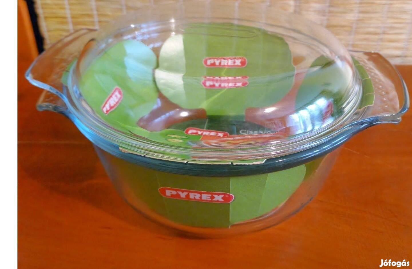 Pyrex Classic hőálló üveg sütőedény tetővel (2,5 lit) újszerű állapotú