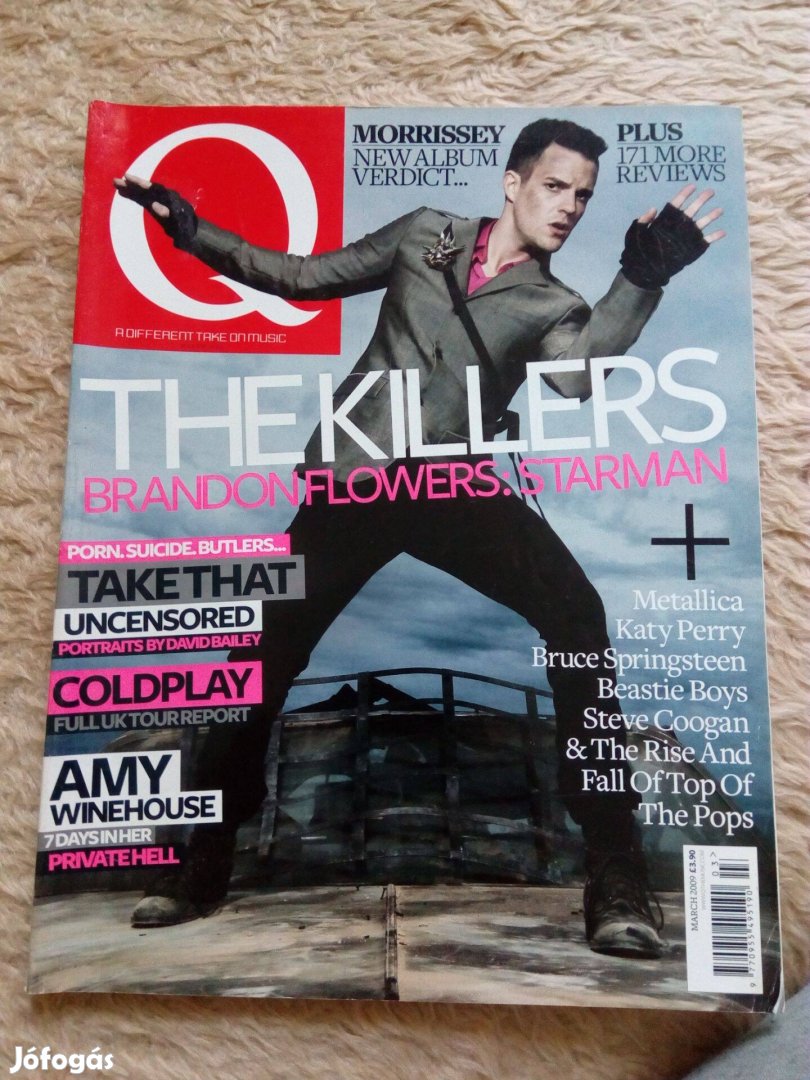 Q brit zenei magazin 2009. márciusi száma eladó (The Killers)!