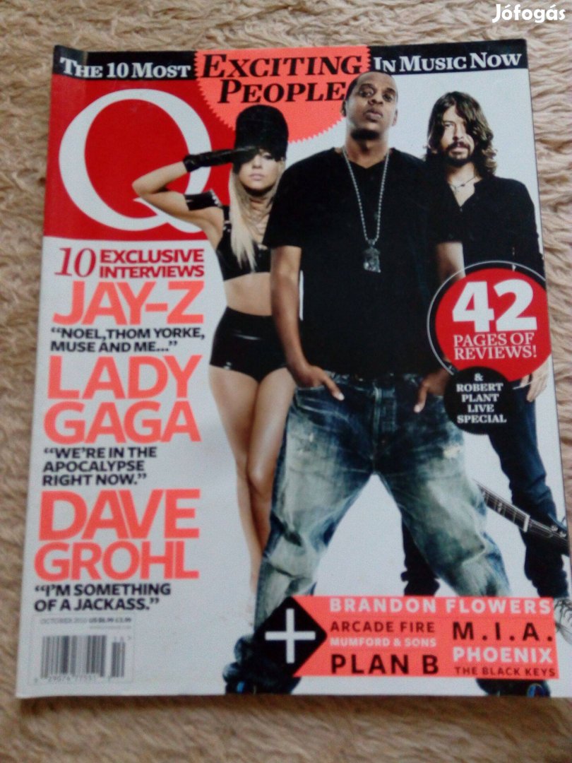 Q brit zenei magazin 2010. októberi száma eladó (Jay-Z)!