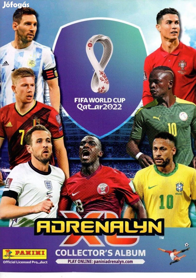 Qatar 2022 World Cup teljesen kigyűjtött album, hibátlan kártyákkal