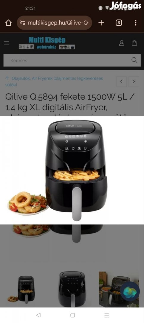 Qilive air fryer eladó