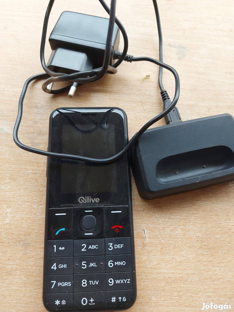 Qilive mobil, töltővel, hibátlan