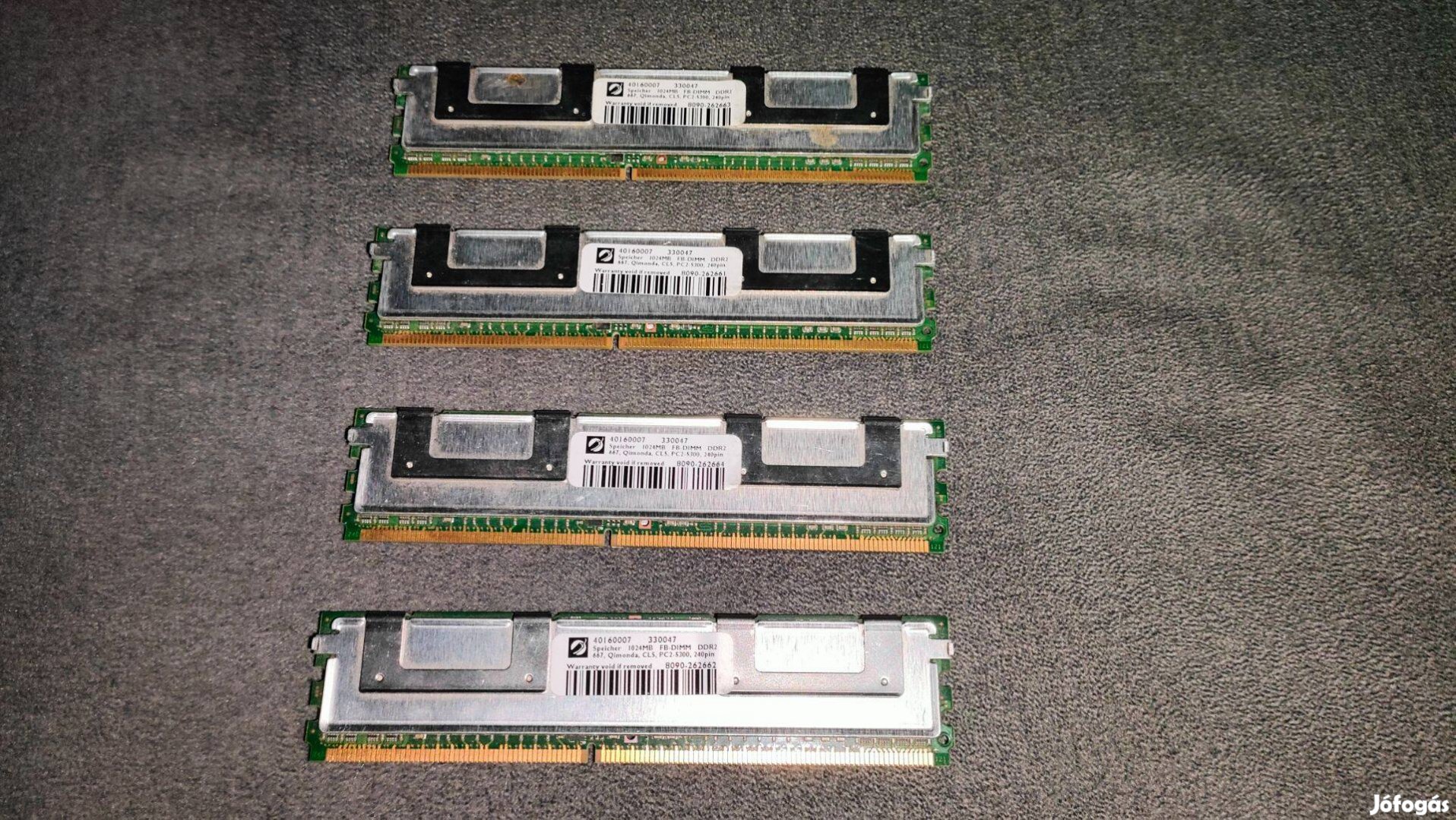 Qimoda DDR2 667MHz PC2-5300 FB-DIMM 4x1GB RAM