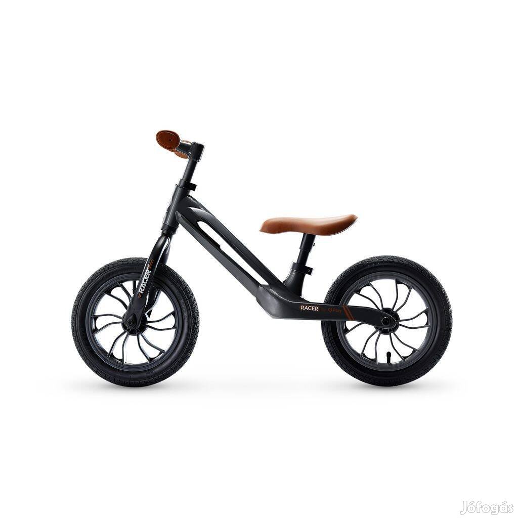 Qplay futóbicili Racer air (Titanium) Black/Brown , 3 - 6 éves korig,