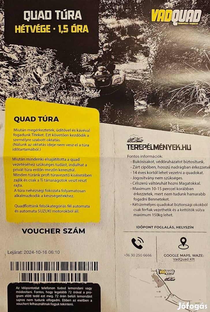 Quad Túra 1,5 óra