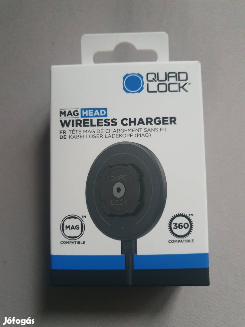 Quad lock MAG head wireless charger