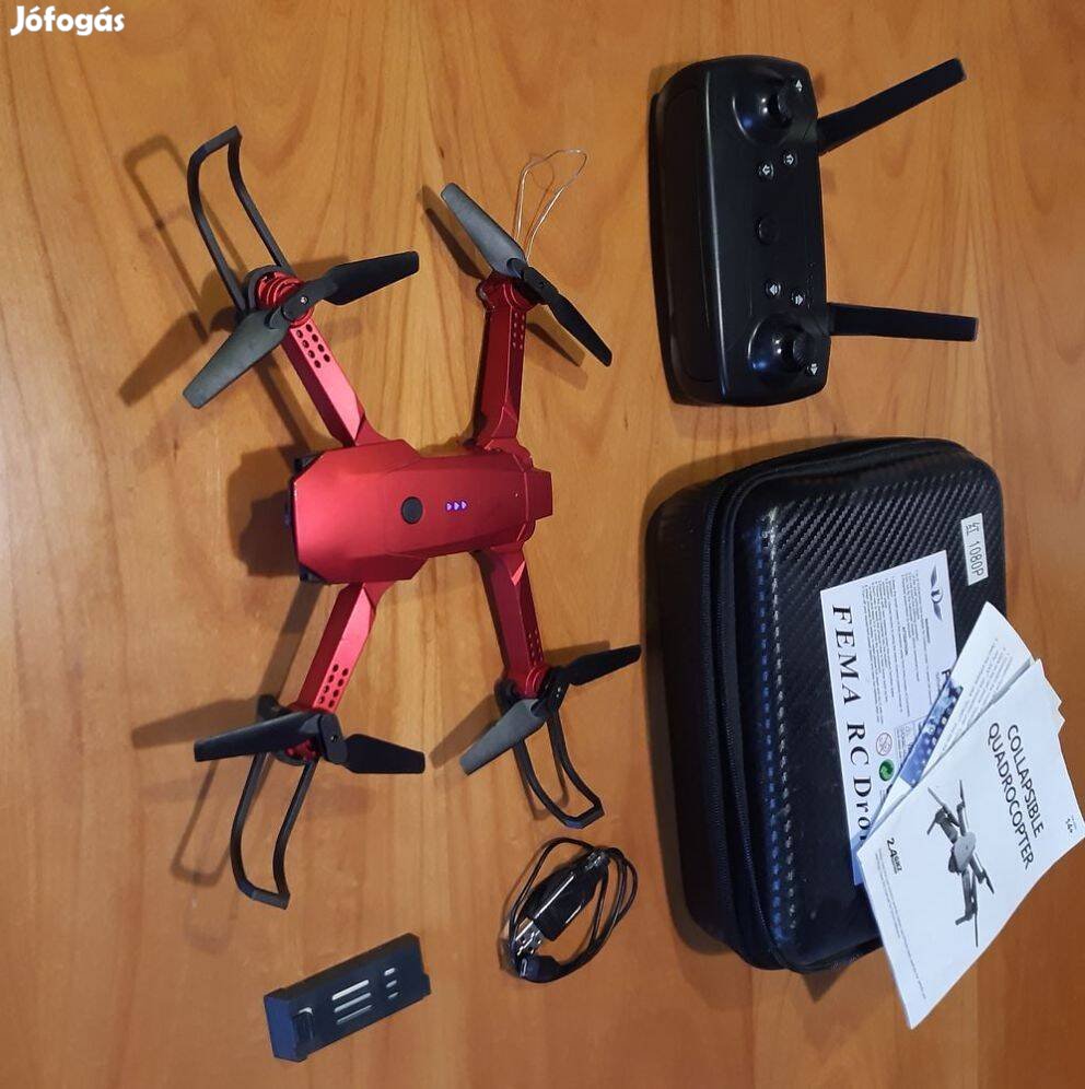 Quadrocopter Drone Kamera távirányító + 2db akku + leírás + hordtáska