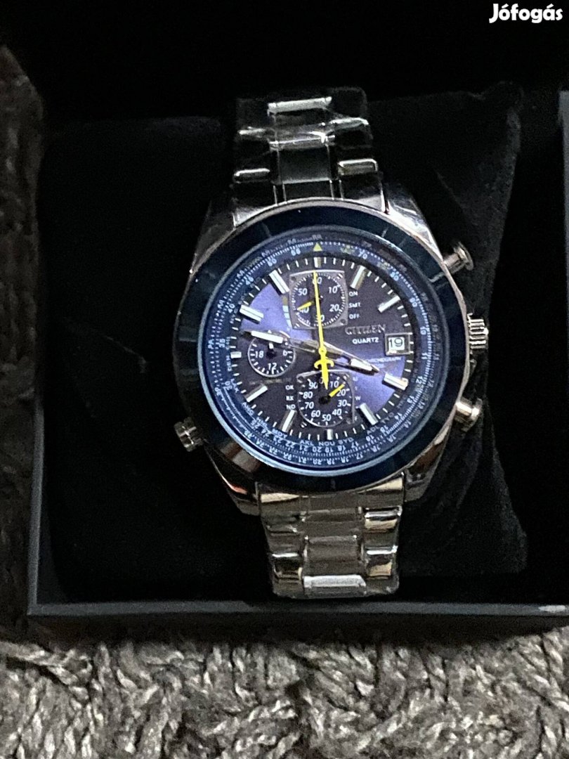 Quartz Full Acél Citizen Chronograph  Óra új  