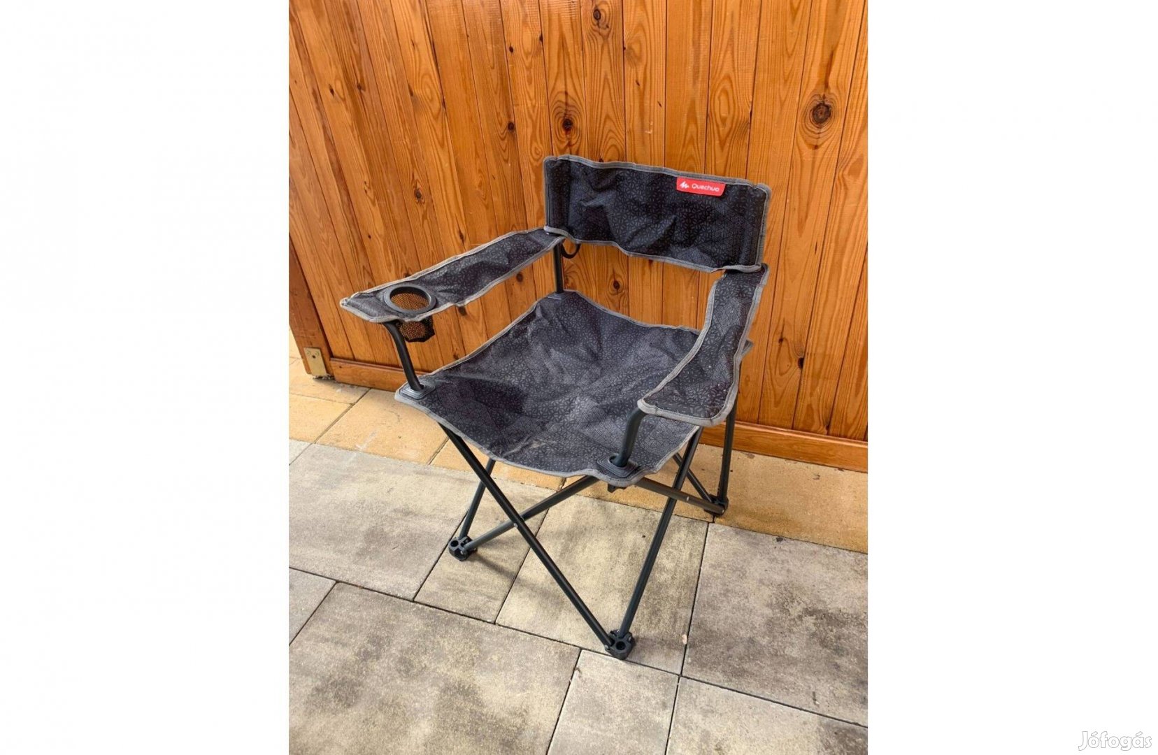 Quechua Erős Horgász szék Pohártartóval 150 kg
