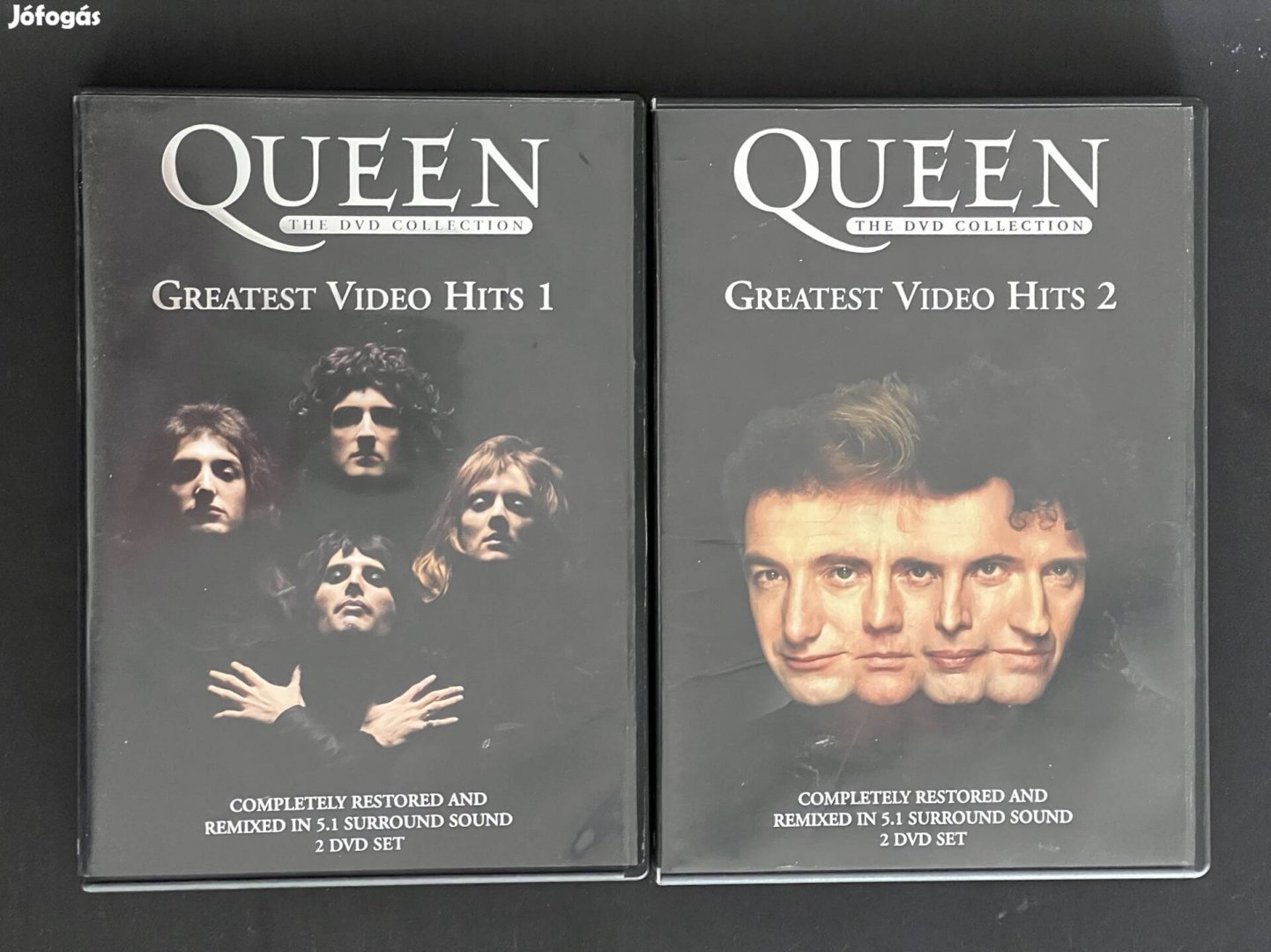 Queen greatest video hits 1,2 és a live at Wembley stadium dvd