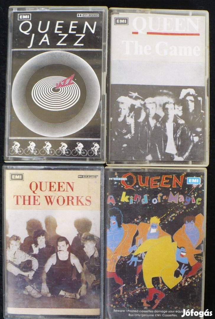 Queen kazetta-kollekció (5 db, indiai kiadás)