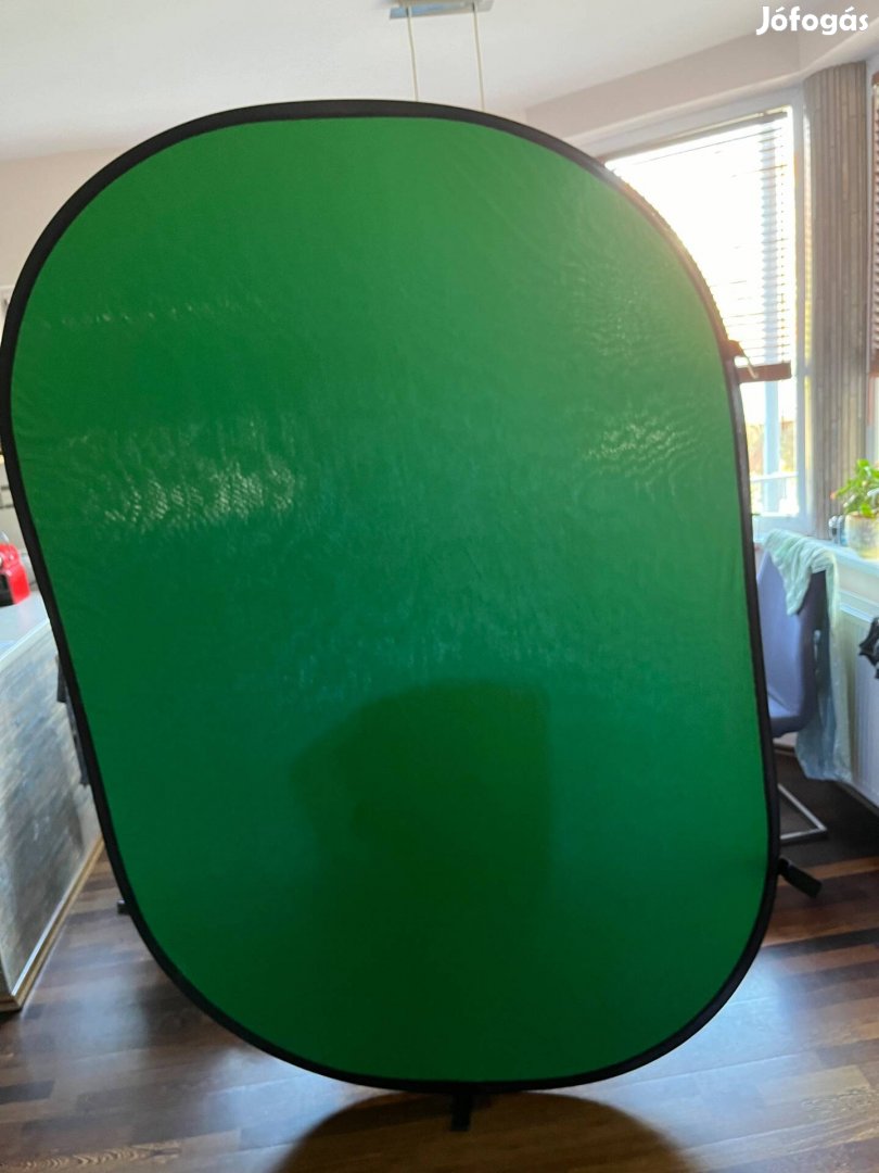 Quenox kinyitható kék-zöld vászon háttér 200x150cm