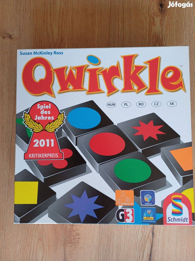 Qwirkle (nagydobozos kiadású) társasjáték újszerű állapotban