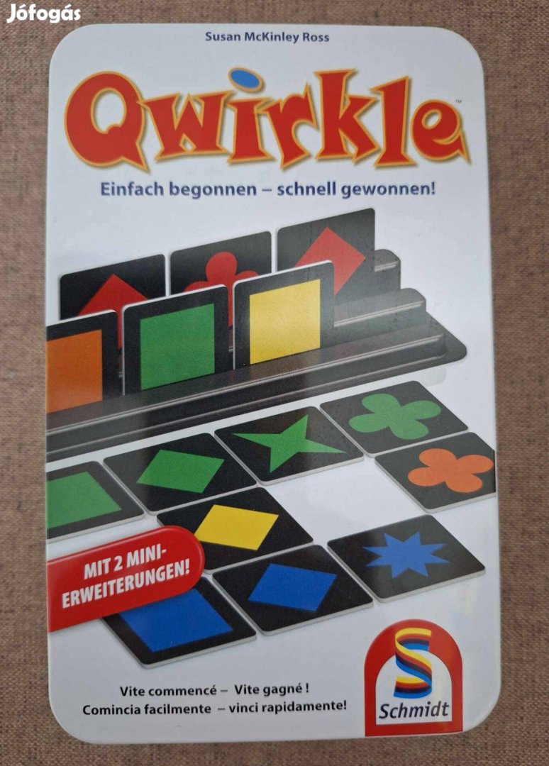 Qwirkle fém dobozos utazó verzió társasjáték