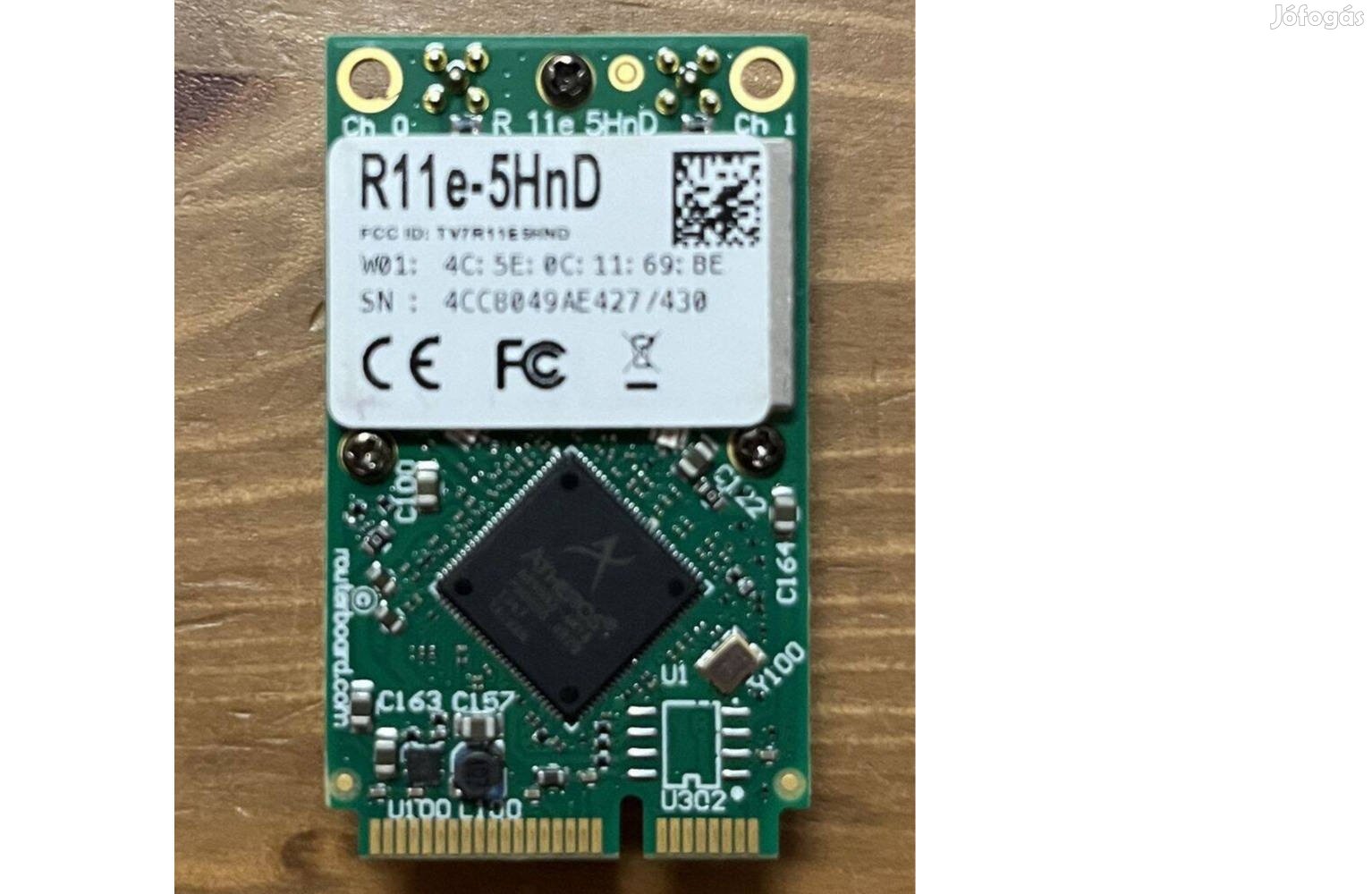 R11e-5HnD minipci express 5Ghz-es kártya, tesztelt, nem használt