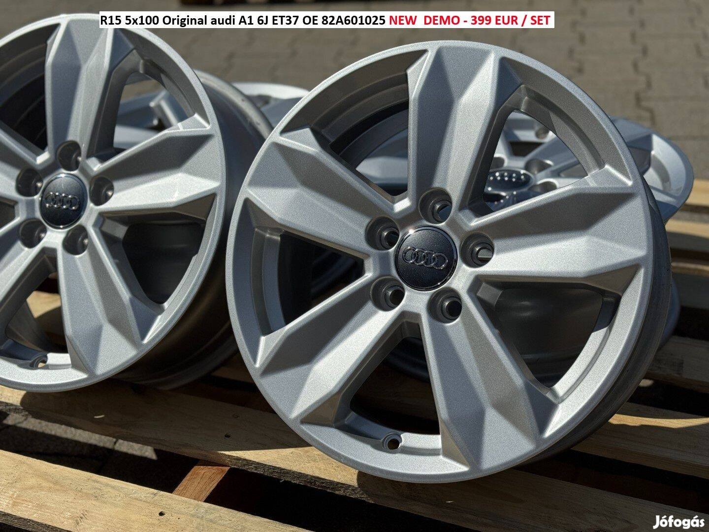 R15 5x100 Original audi A1 6J ET37 gyári alufelnik felnik felni