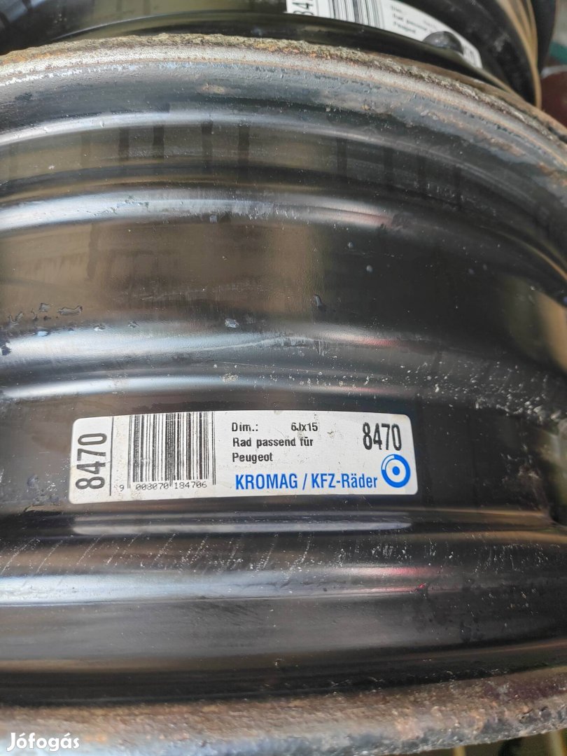 R15 x 6j acélfelni 4x108 