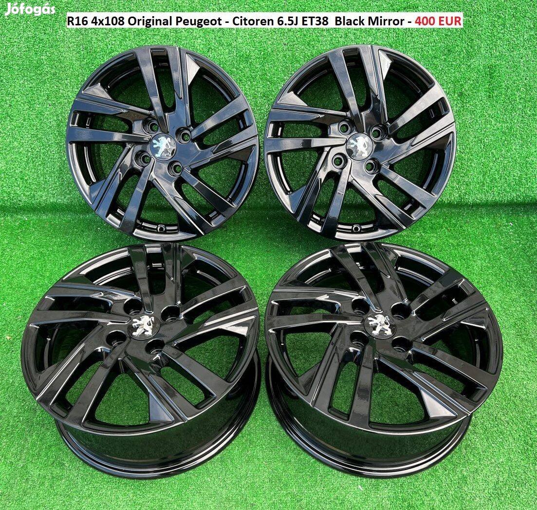 R16 4x108 Original Peugeot - Citoren 6.5J ET38 gyári felnik alufelnik