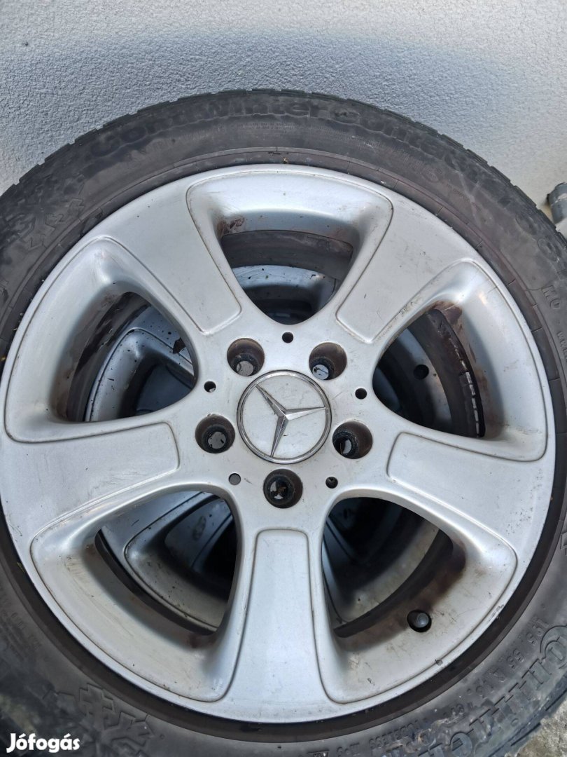 R16 Merci hasznalt alufelni, téli gumival eladó. 60.000 Ft
