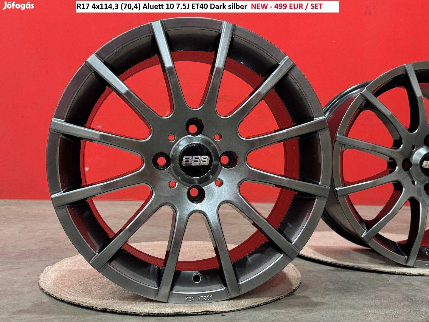 R17 4x114,3 (70,4) Aluett 10 7.5J ET40 új alufelnik felnik 17" 17col