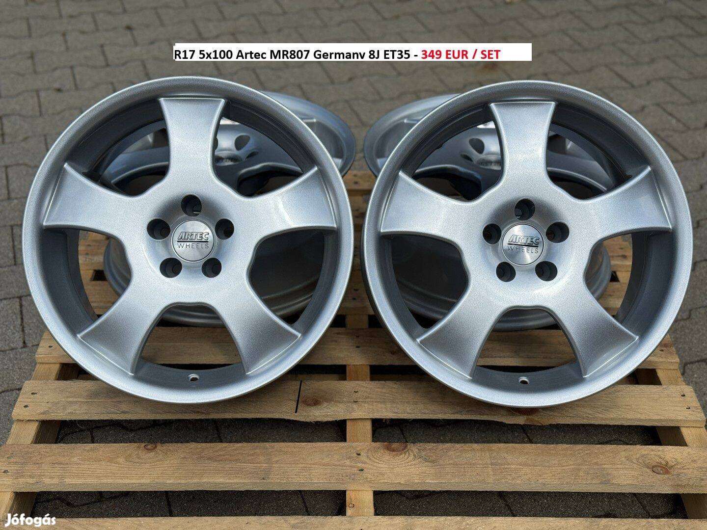 R17 5x100 Artec MR807 Germany 8J ET35 alufelnik felnik 17" 17col
