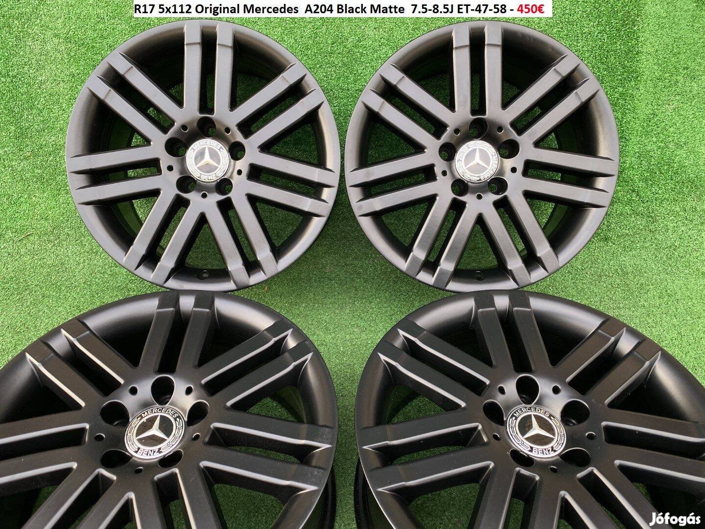 R17 5x112 Original Mercedes A204 gyári kétszéles alufelnik felnik 17"