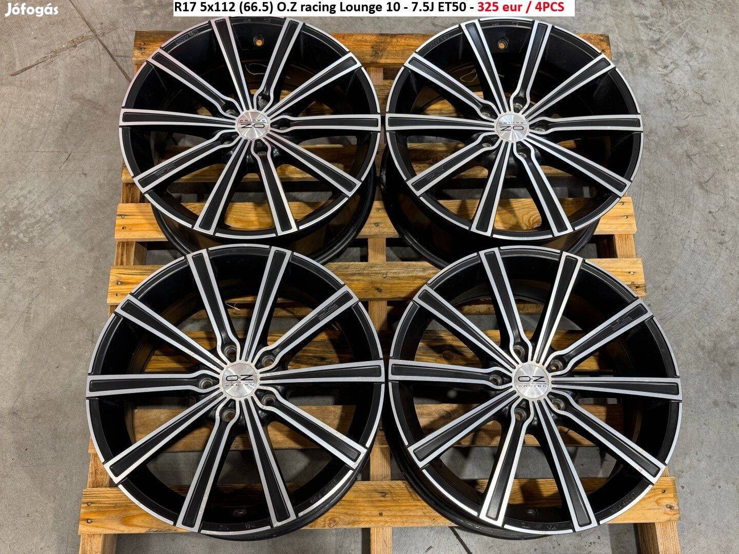 R17 5x112 (66.5) O.Z racing Lounge 10 - 7.5J ET50 alufelnik felnik 17"