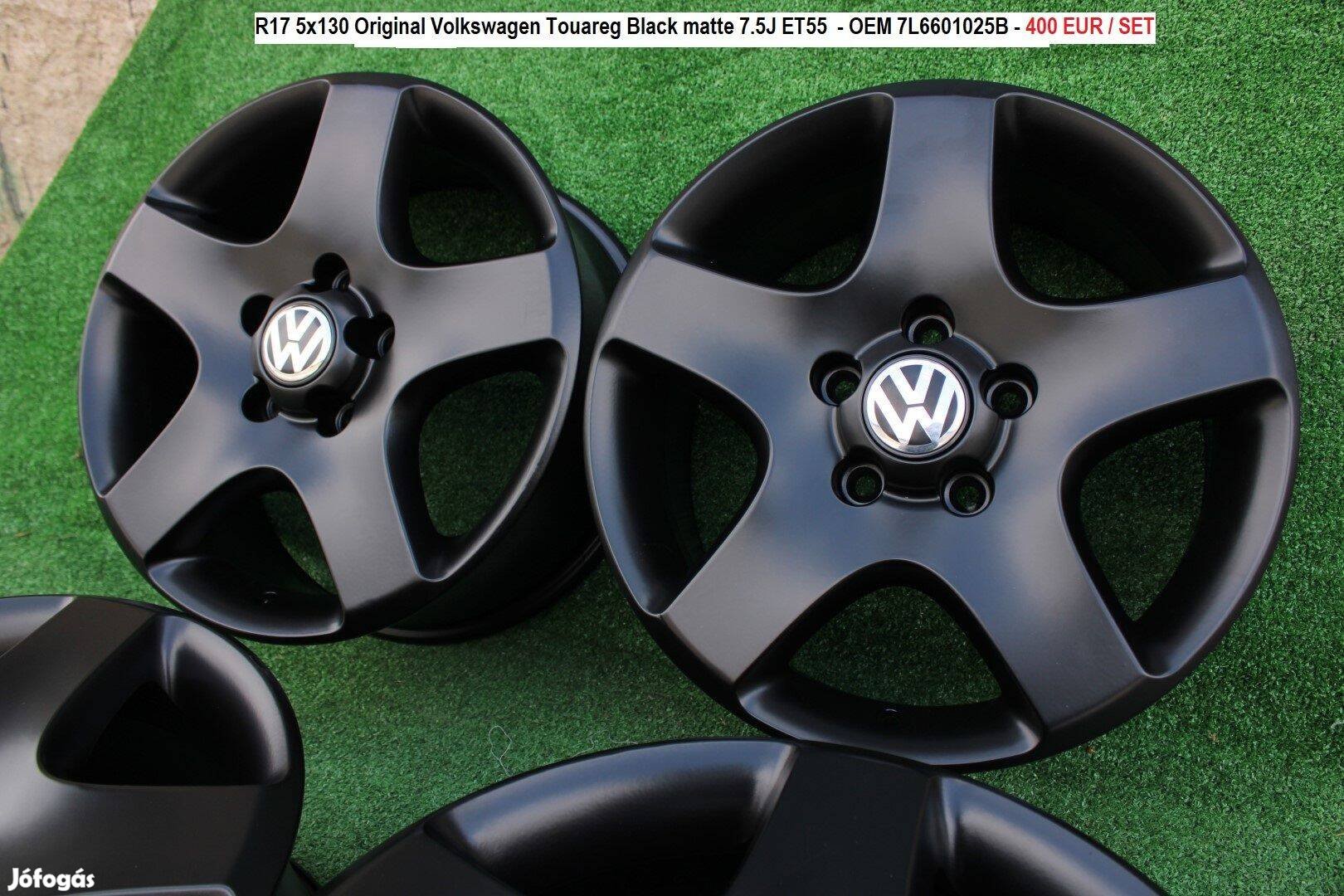 R17 5x130 Original Volkswagen Touareg Black matte 7.5J ET55 alufelnik