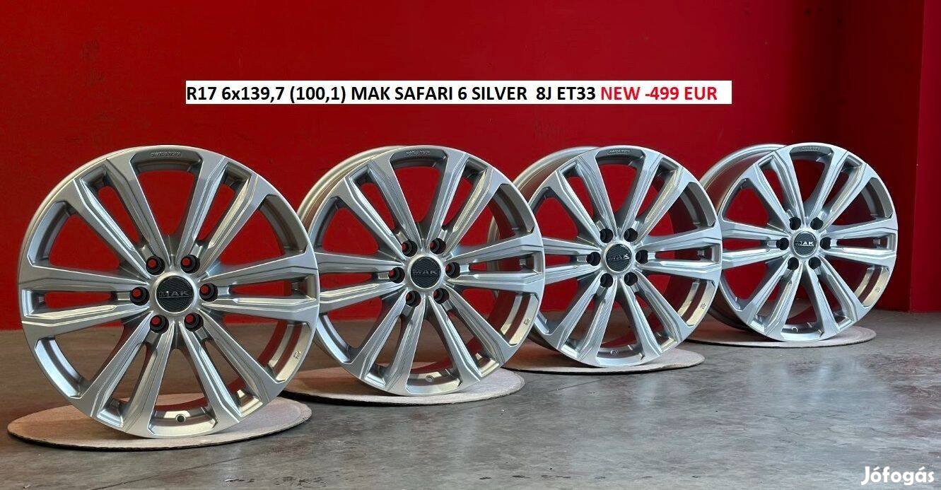 R17 6x139,7 (100,1) MAK Safari 6 Silver for Isuzu D-Max Nissan NP300