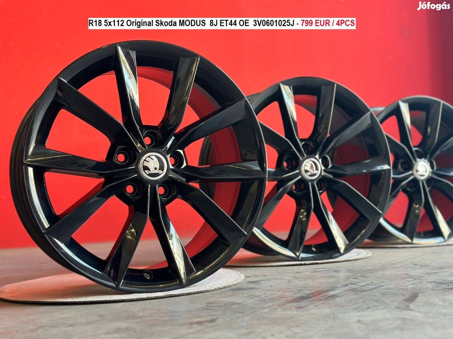 R18 5x112 Original Skoda Superb Modus 8J ET44 gyári alufelni szett