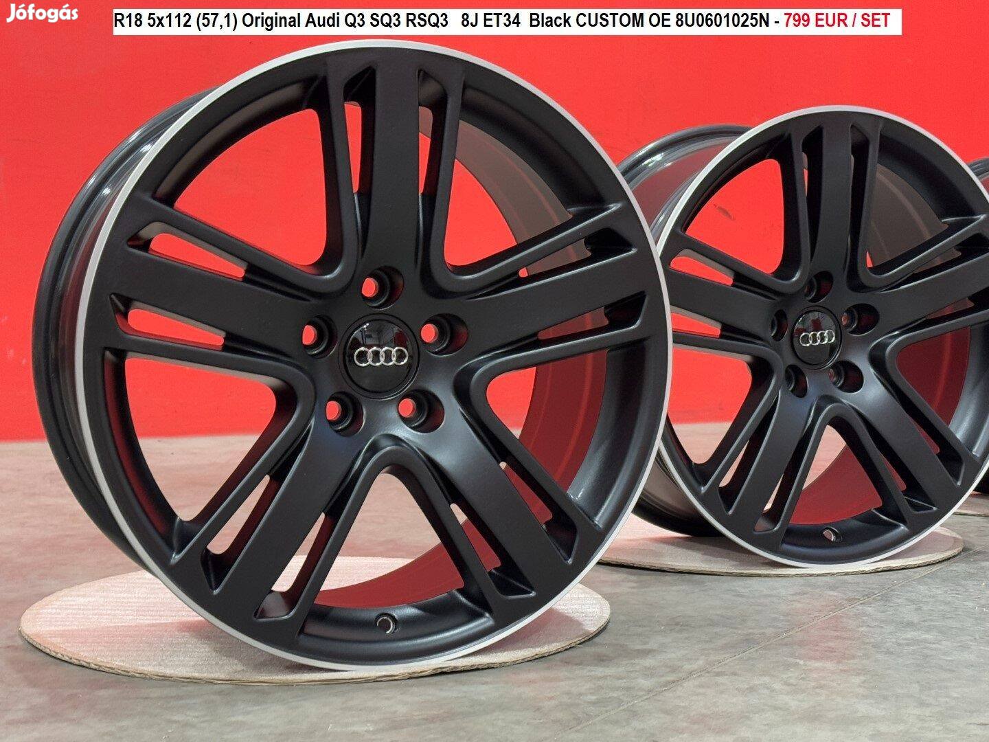 R18 5x112 (57,1) Original Audi Q3 SQ3 Rsq3 8J ET34 egyedi alufelnik