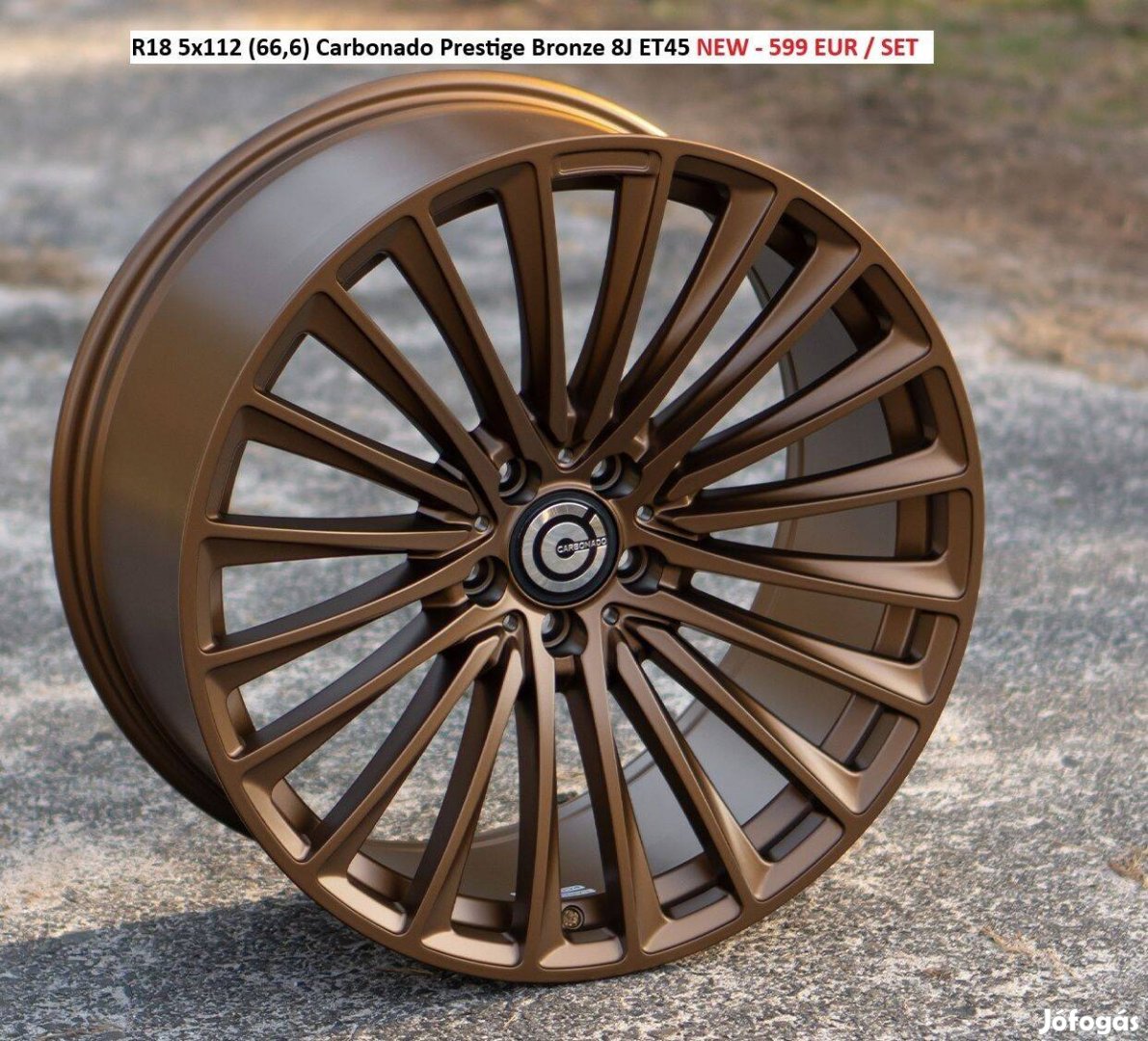 R18 5x112 (66,6) Carbonado Prestige Bronze 8J ET45 új alufelnik felnik