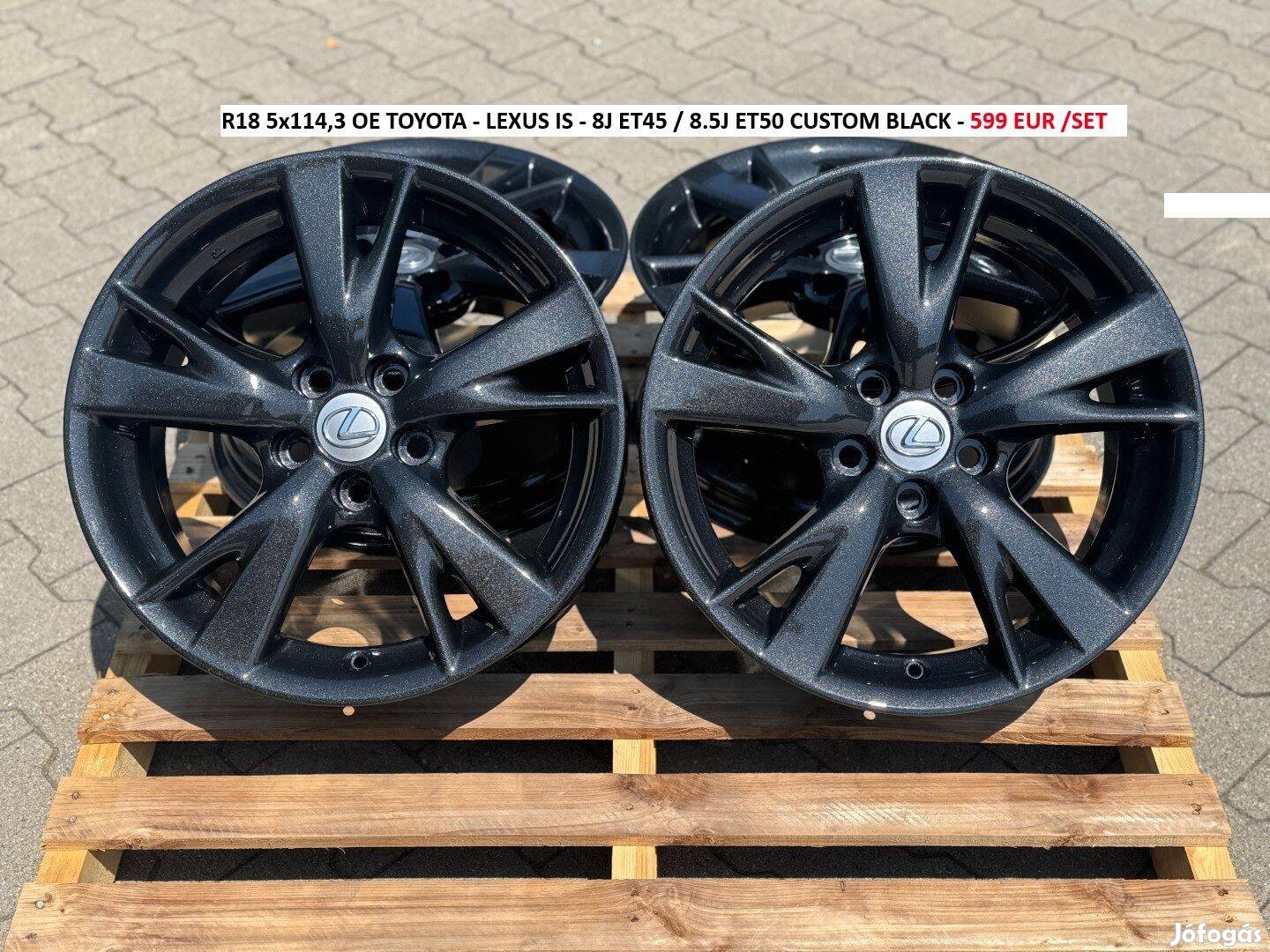 R18 5x114,3 OE Toyota - Lexus Is - 8J ET45 - 8.5J ET50 gyári alufelnik