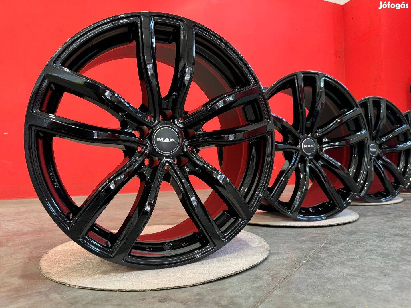 R18 5x120 (72,6) MAK Fahr Gloss Black kétszéles új bmw alufelnik