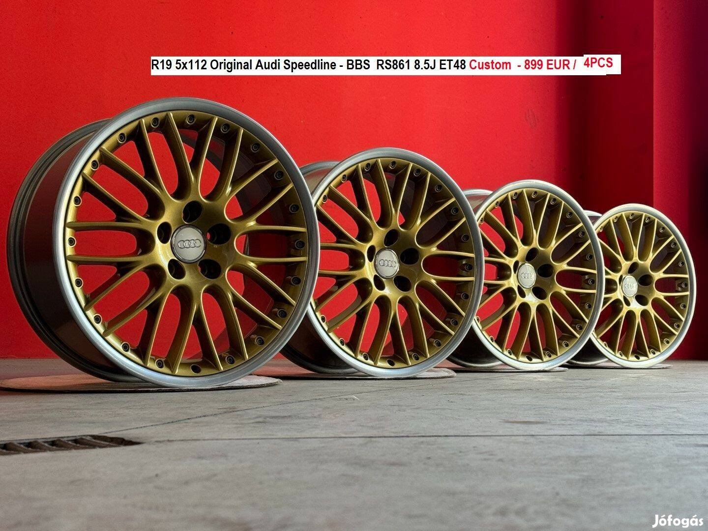 R19 5x112 Original Audi Speedline BBS RS861 8.5J ET48 felnik alufelni