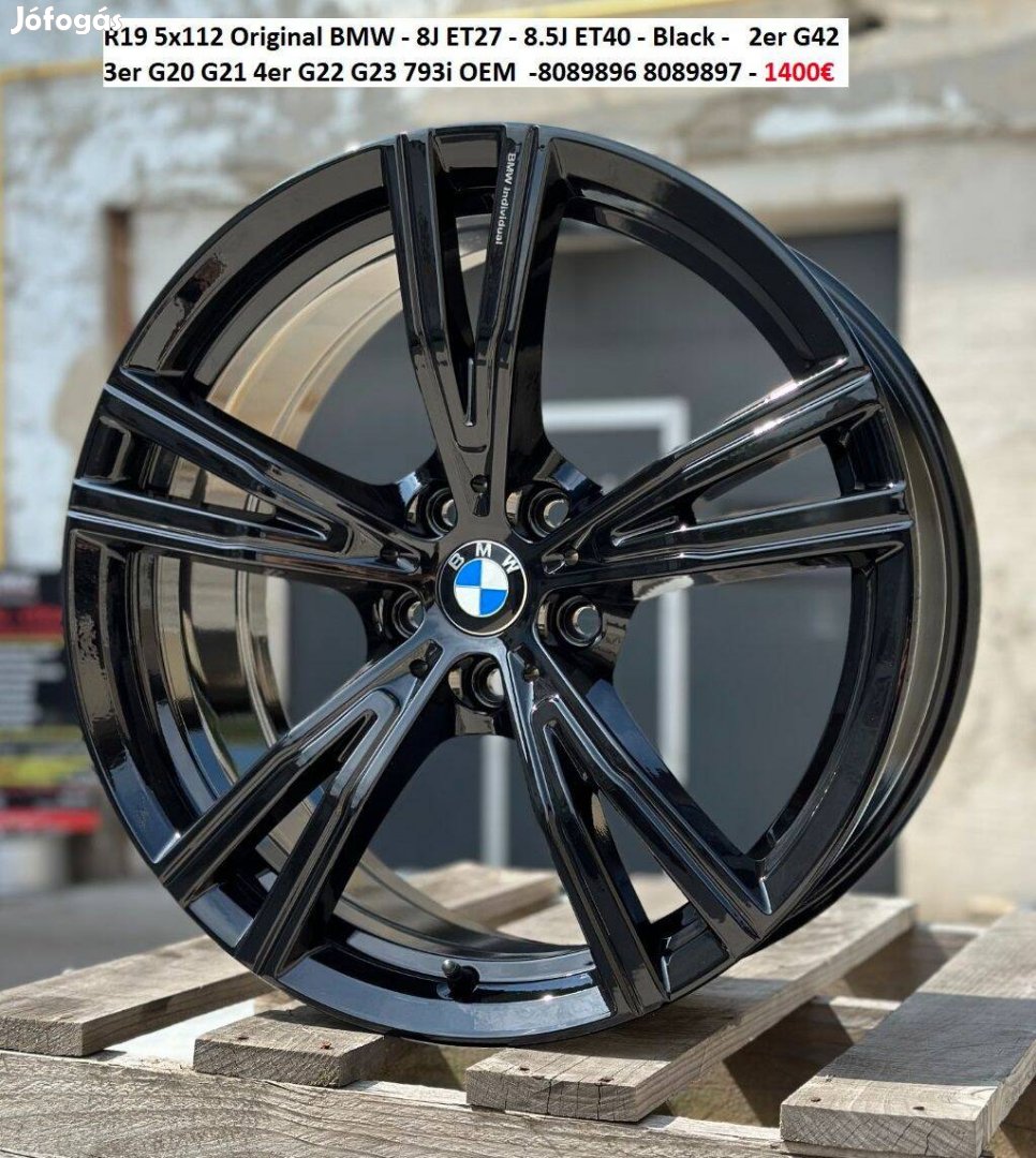 R19 5x112 Original BMW gyári kétszéles alufelnik felnik 19" 19col