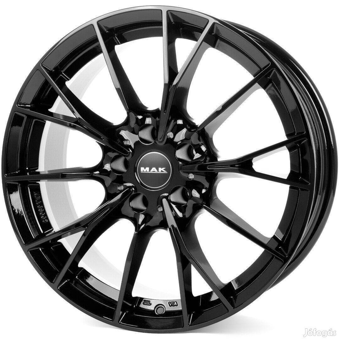 R19 5x112 (66,6) MAK Fabrik-D 9.5J ET44 Gloss Black új felni alufelni