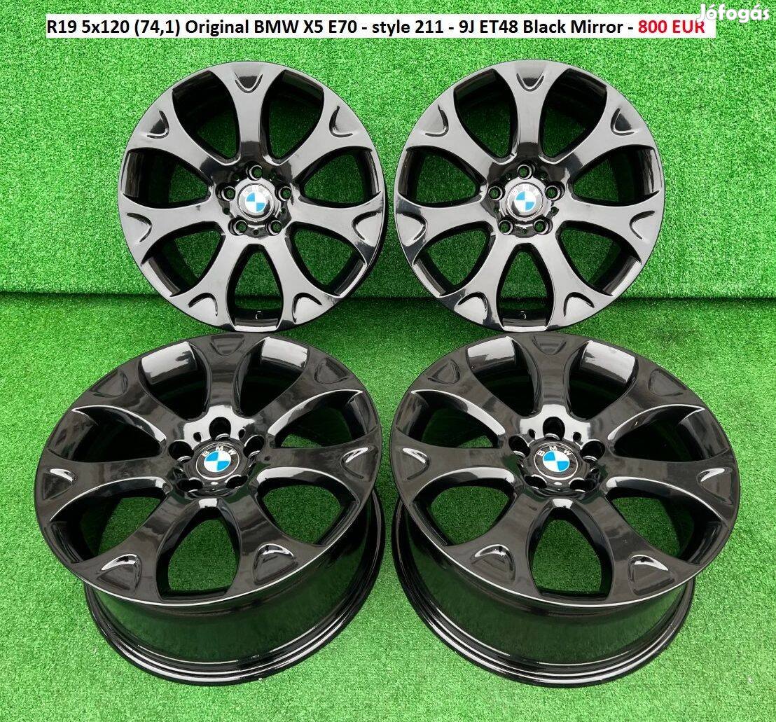 R19 5x120 (74,1) Original BMW X5 E70 - style 211 gyári alufelni szett