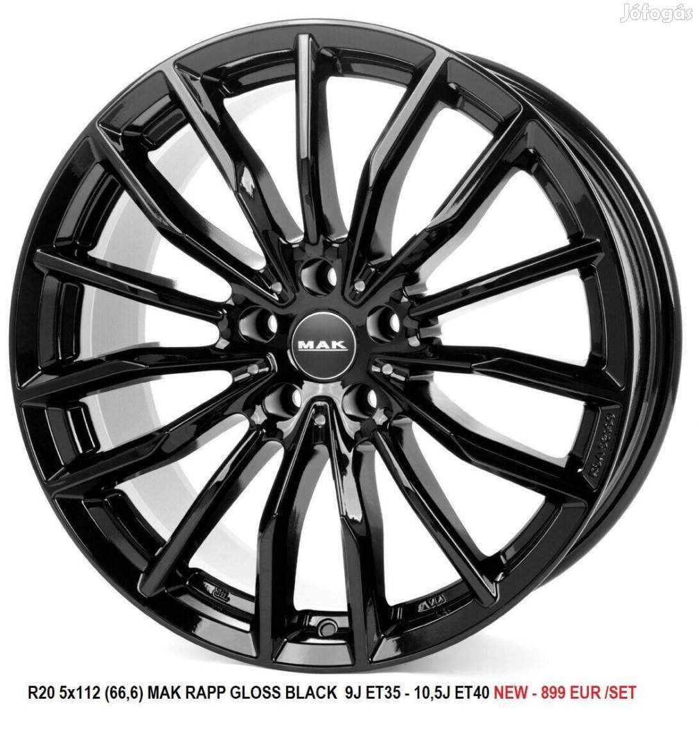 R20 5x112 MAK RAPP kétszéles új felnik BMW X5 X6 G05 G06 20" 20col