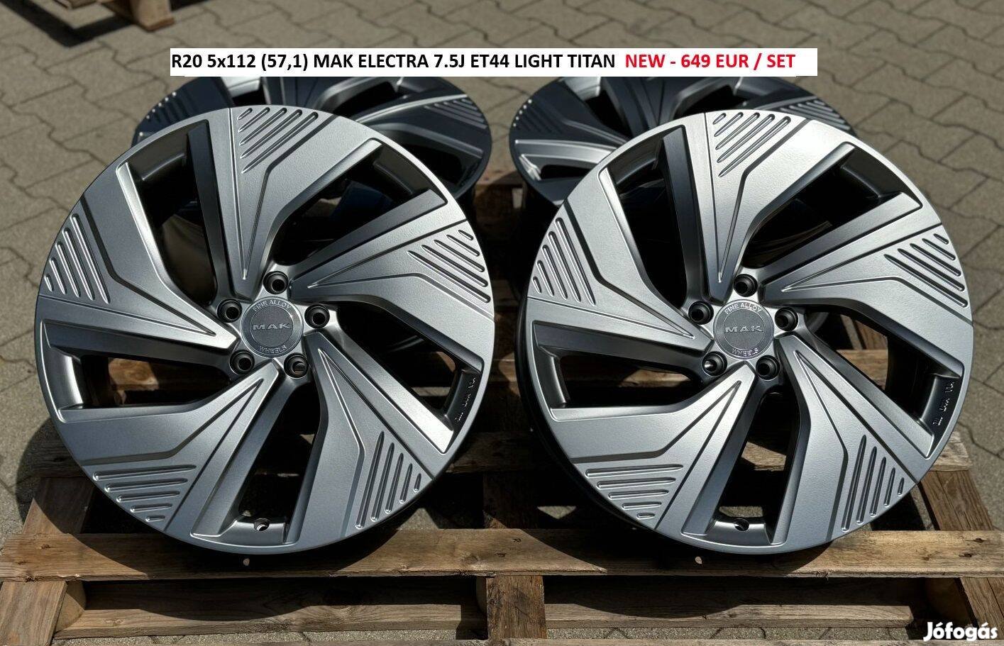 R20 5x112 (57,1) MAK Electra 7.5J ET44 Light Titan új alufelnik felnik