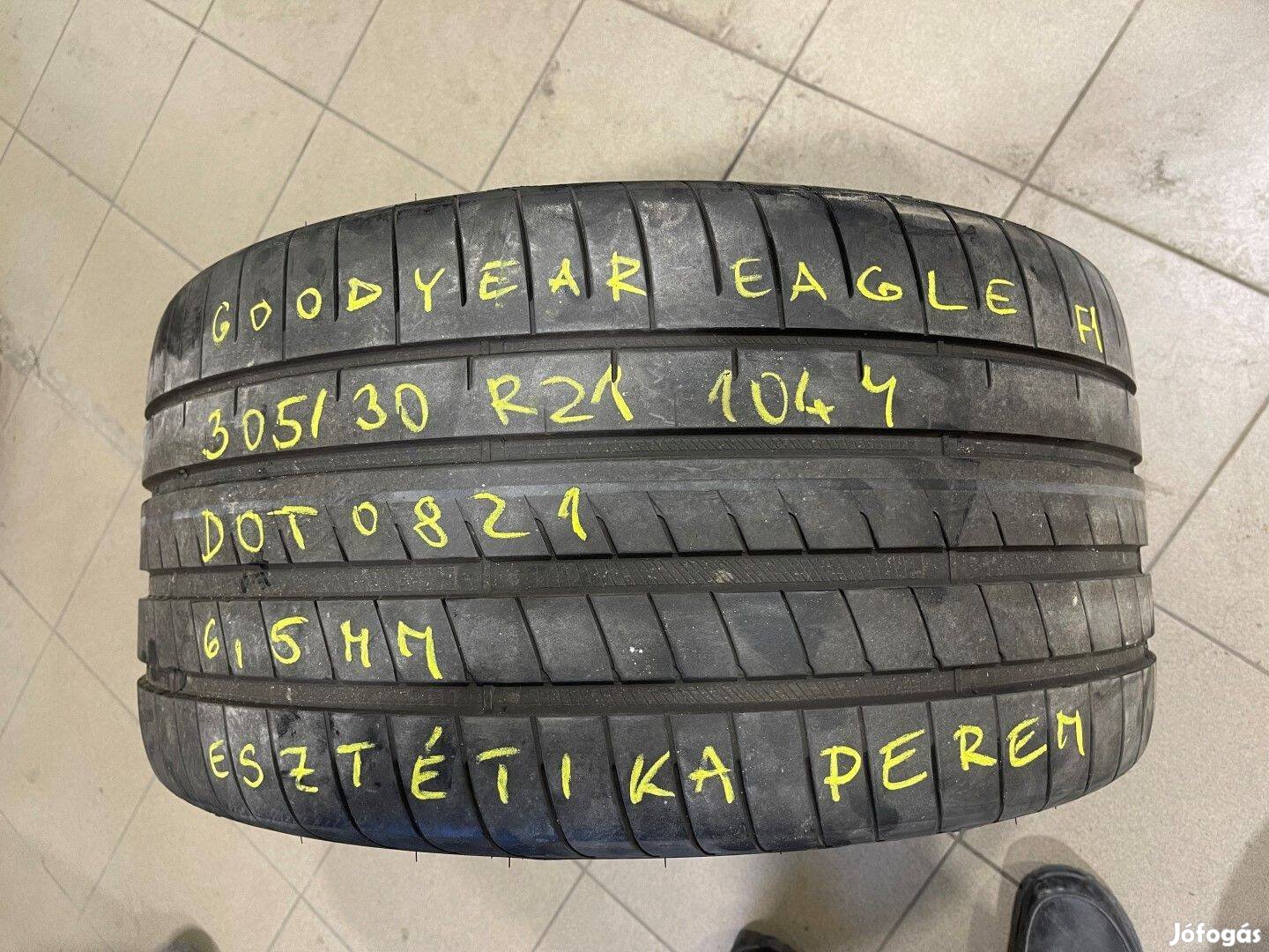 R21 305/30 Goodyear Eagle F1 1x6.5MM DOT0821 1db 1darab!