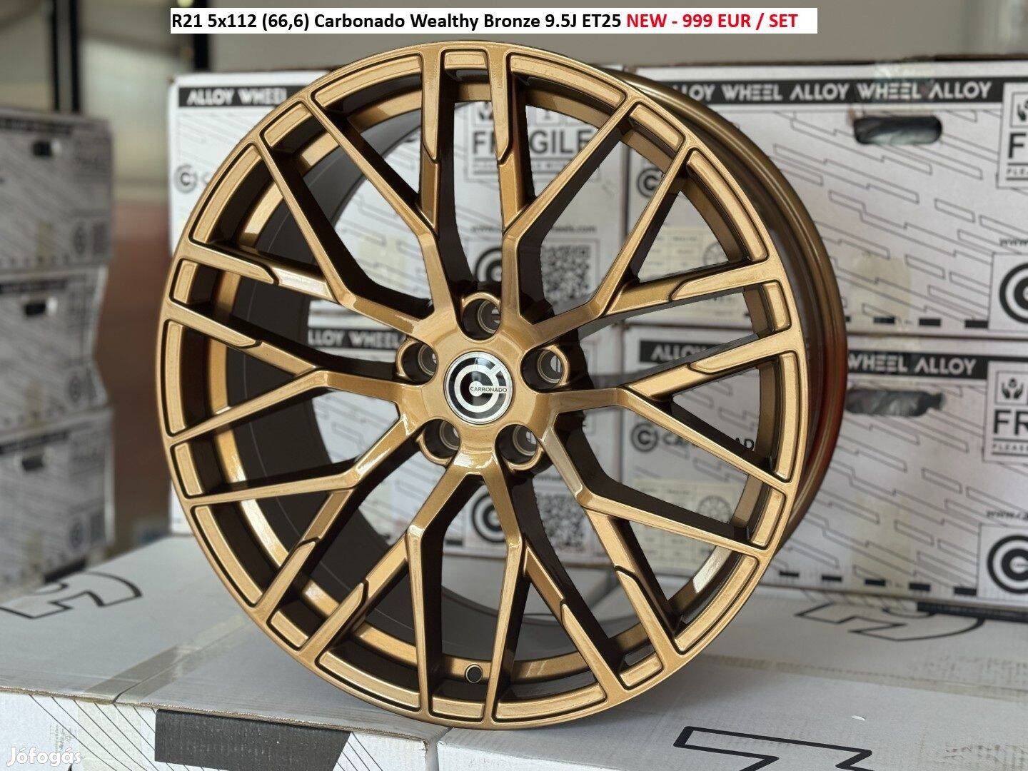R21 5x112 (66,6) Carbonado Wealthy Bronze 9.5J ET25 új alufelnik felni