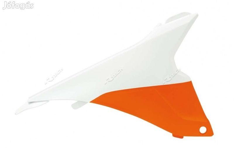 RACETECH légszűrőház fedél narancs/fehér KTM-hez