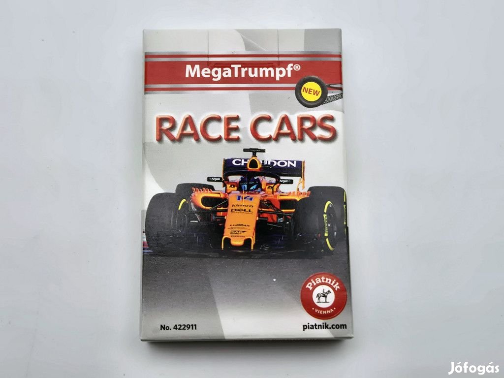 RACE CARS versenyutók autós autók autós kvartett kártya autóskártya