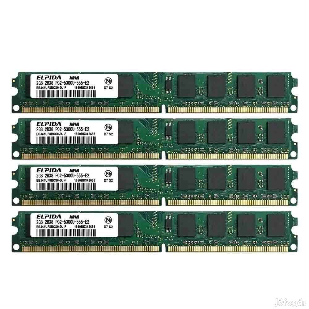 RAM DDR2 2GB 667MHz PC2 - 5300U - Új -