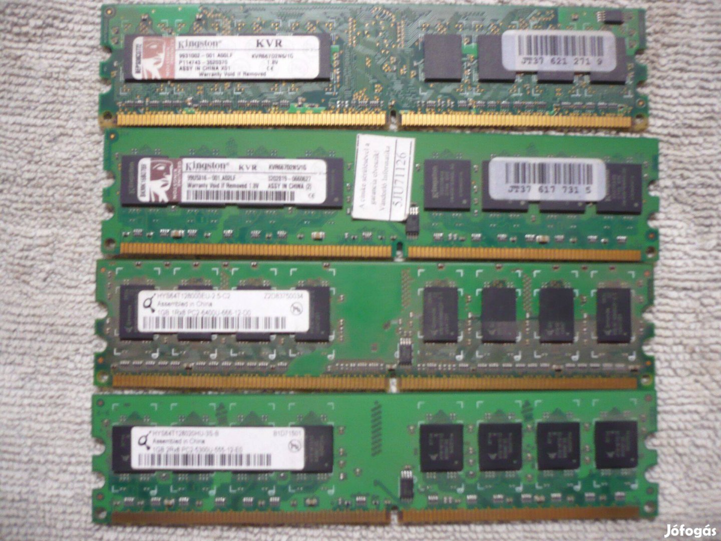 RAM DDR2 4 x 1 GB 667 MHZ