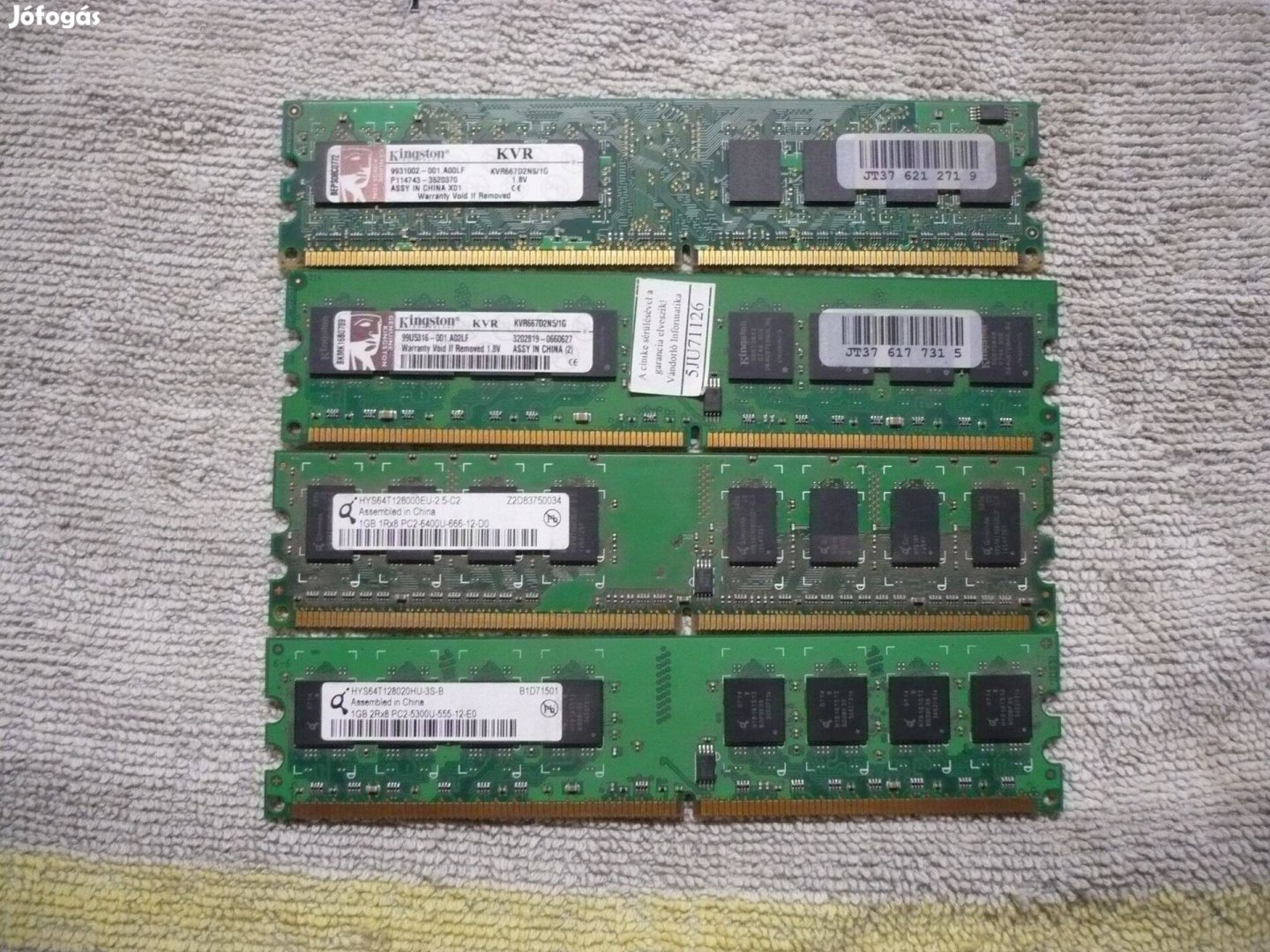 RAM DDR2 4 x 1 GB DDR2 667 Mhz